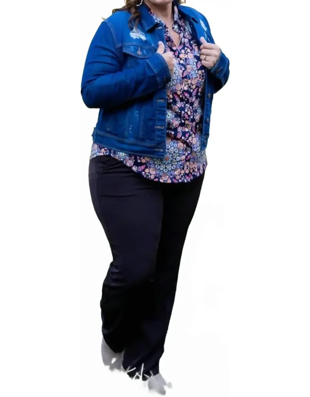 Classic Destructed Denim Jacket