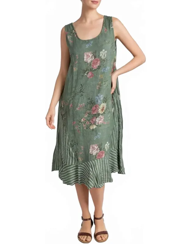 Floral Stripe Dress