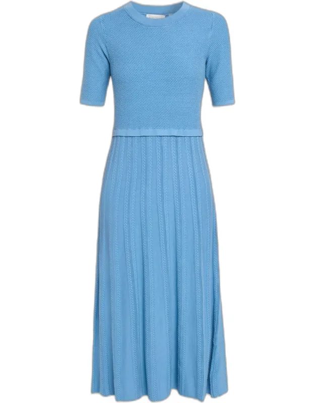 Vesper Cable-knit Midi Sweater Dress