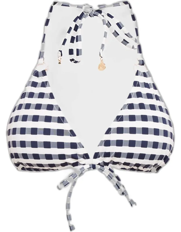 Cottage Jacquard Gingham Bikini Top