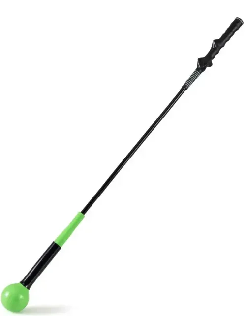 40 Inch Golf Swing Trainer Aid With Weighted Head For Grip Rhythm Balance