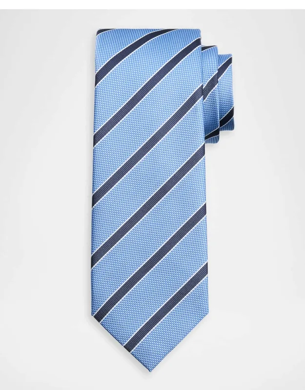 Diagonal Stripe Silk Tie