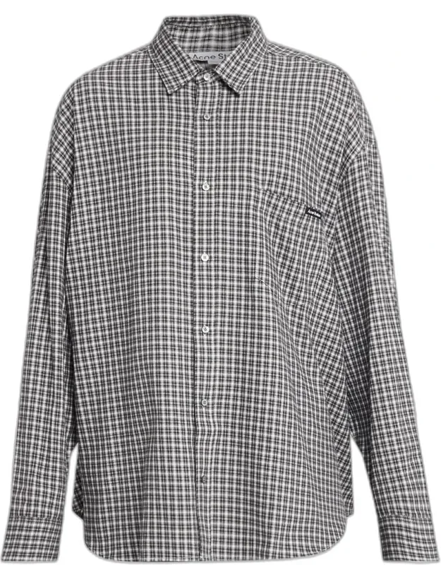 Soffia Check Flannel Button-down Shirt