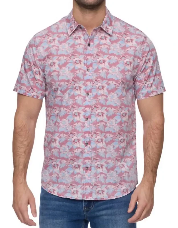Harrington Short Sleeve Vintage Soft Floral Print Shirt