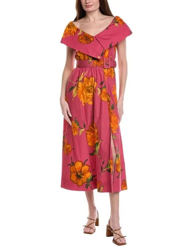 Asymmetrical Button Front Cuff Dress
