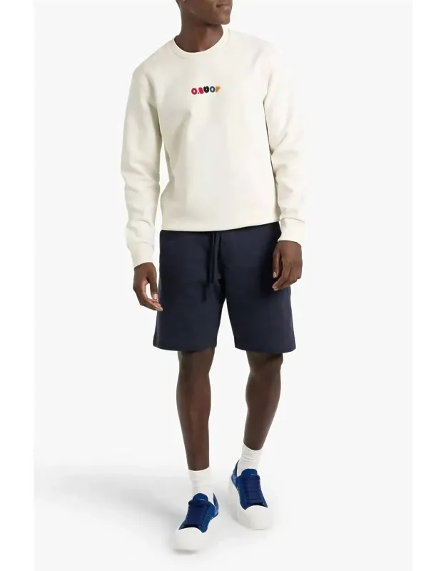Flocked Sweatshirt