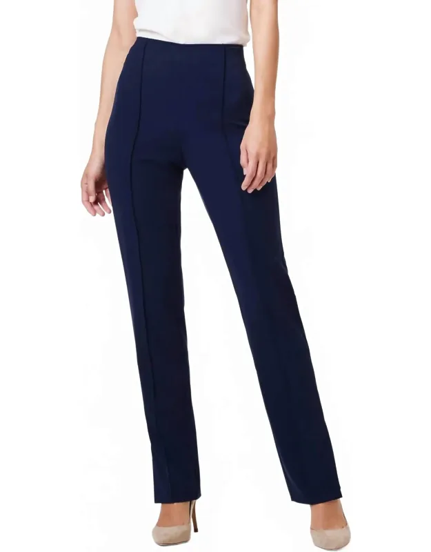 Avenue Side Slit Straight Pants