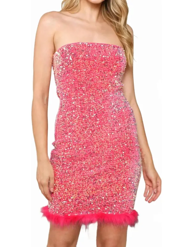 Shimmering Sequin Body Mini Dress