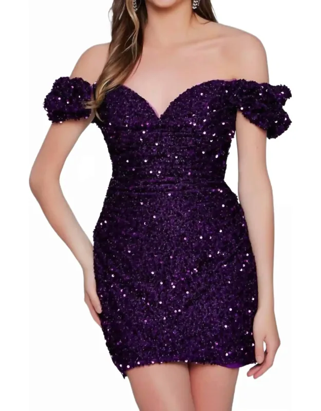 Off Shoulder Cocktail Dress