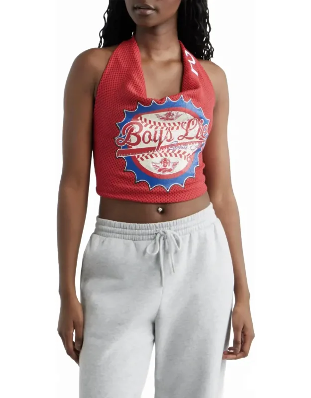 Sporting Blues Halter Top