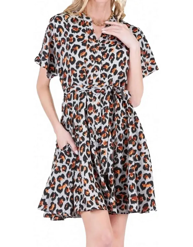 Flared Mini Dress
