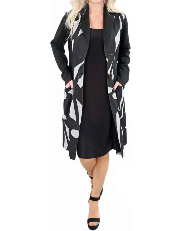 Long Abstract Coat