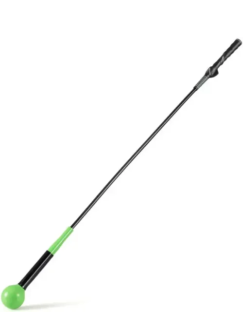 Golf Swing Trainer Aid 47-inch Warm-up Practice Stick With Weighted Head For Grip