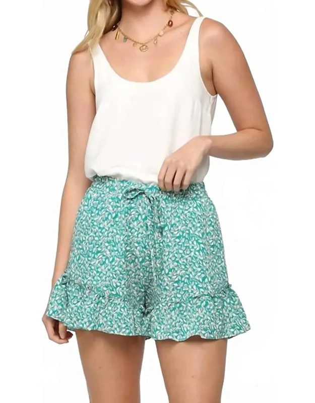Adalynn Leaf Ruffle Shorts