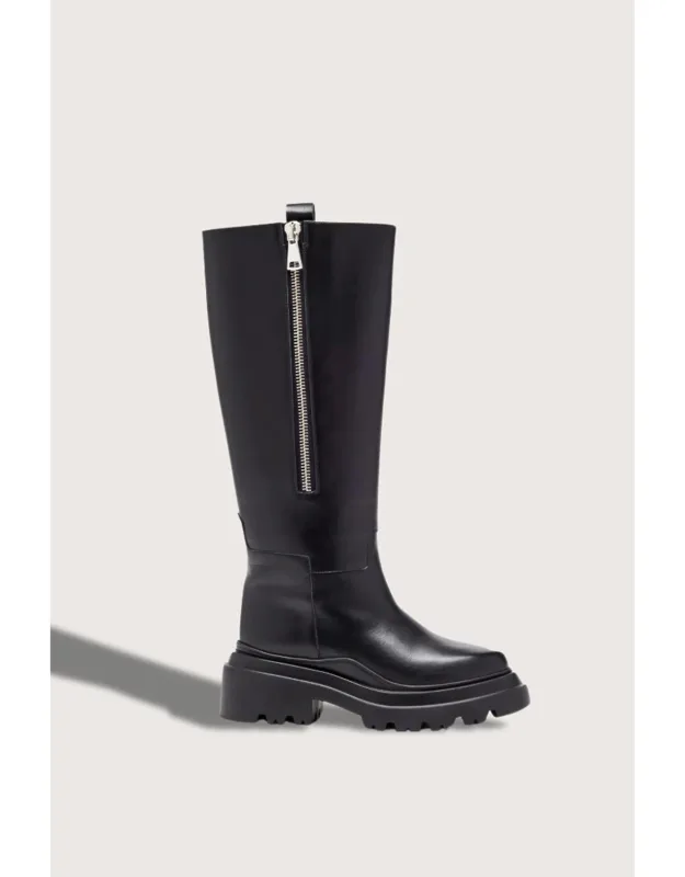 Chunky Sole Leather Boots
