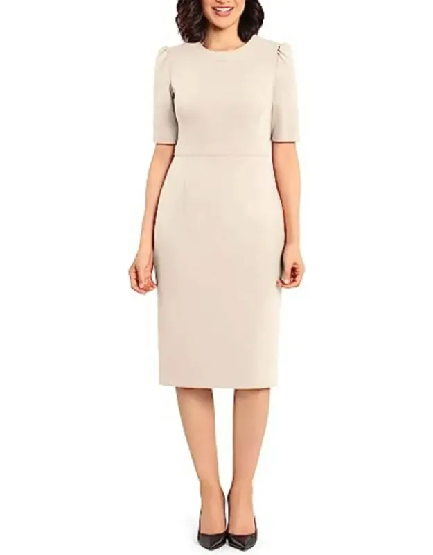 Short Sleeve Sheath Dress