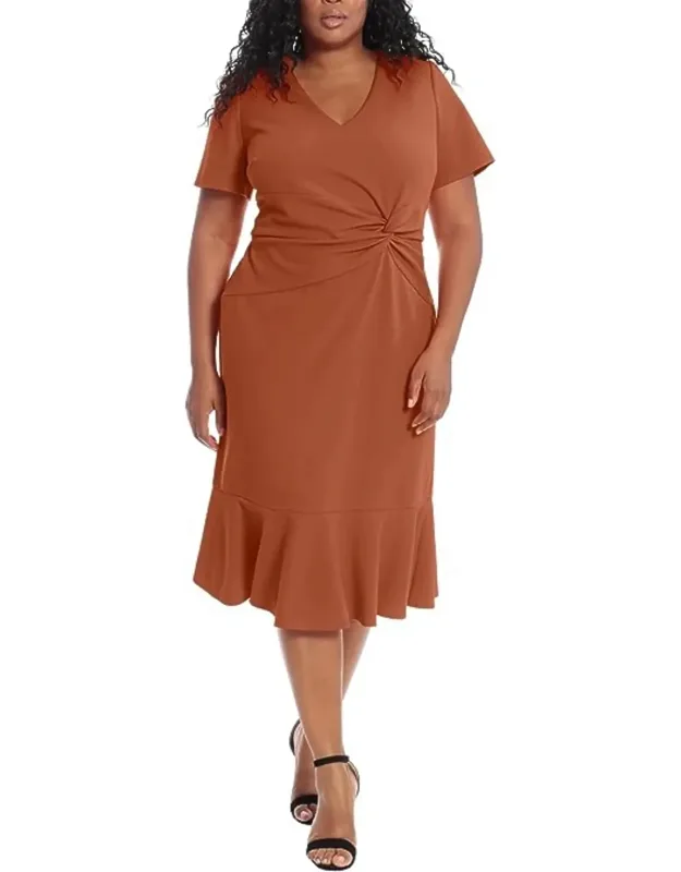Twist Waist Ruffle Skirt