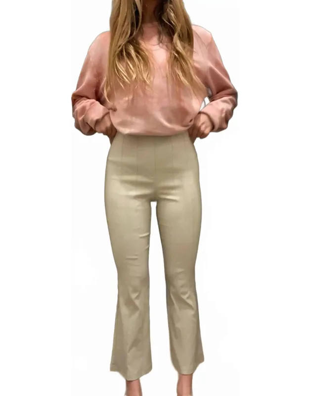 Pintucked Flare Pants