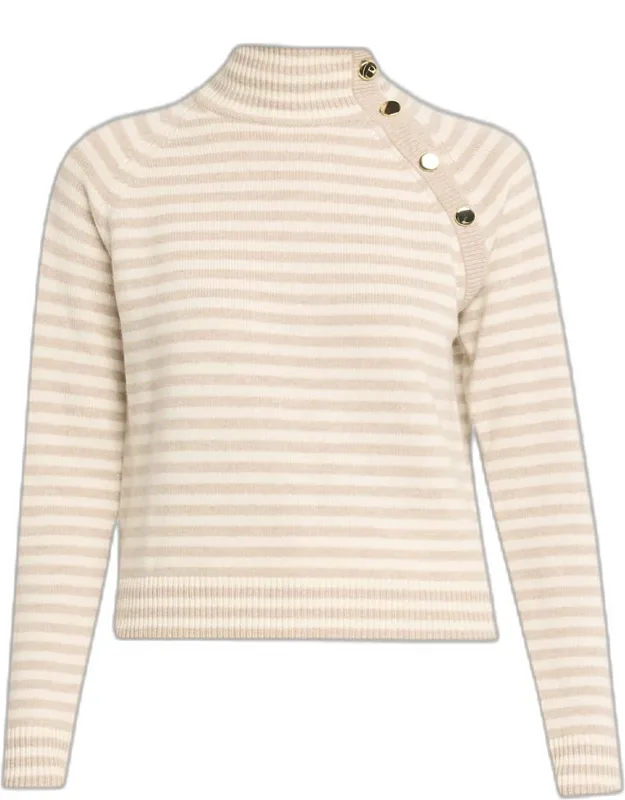 Striped Turtleneck Sweater