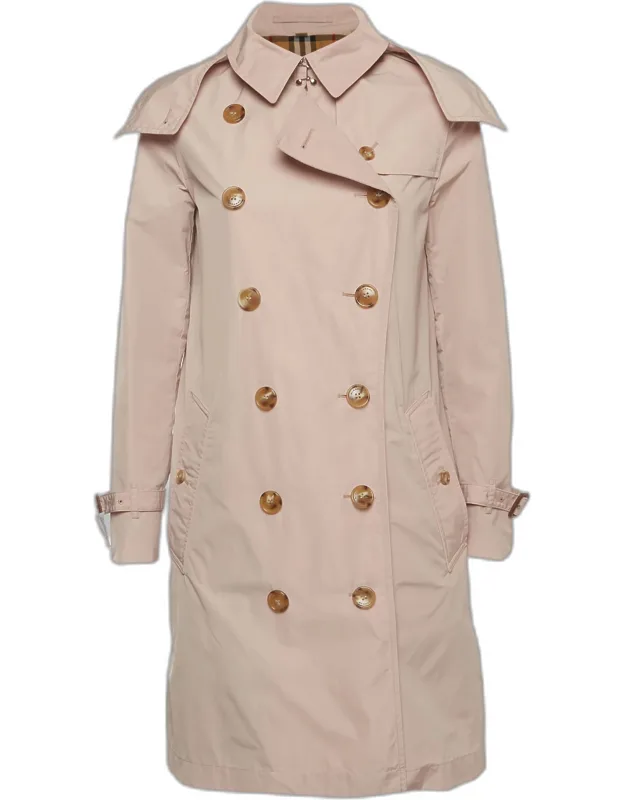 Synthetic Hooded Trench Coat