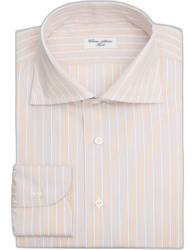 Multi-stripe Cotton Dress Shirt