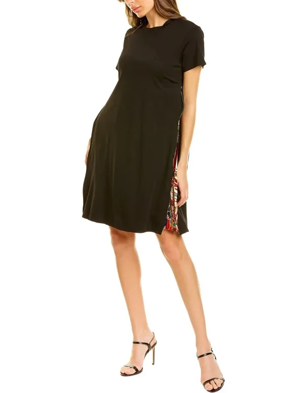 Side Pattern Shift Dress