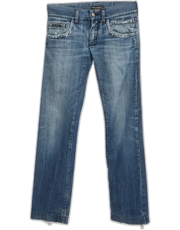 Distressed Denim Slim Fit Jeans