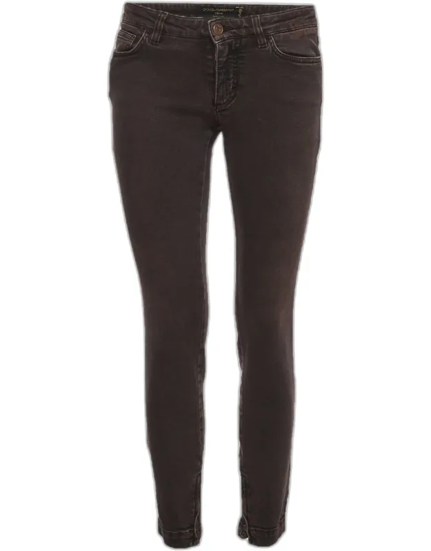 Brown Denim Slim Fit Jeans