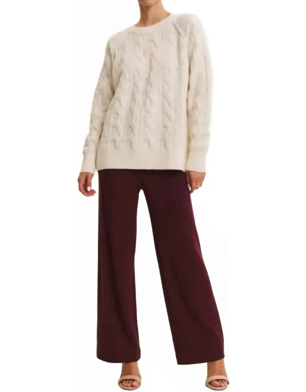 Thermal Straight Leg Pants