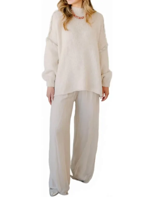 Romy Mockneck Knit Sweater