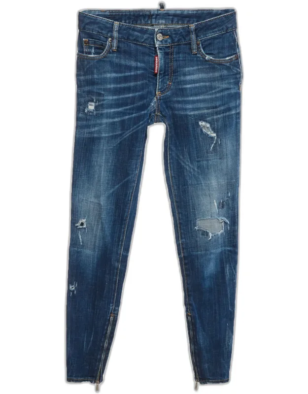 Distressed Denim Skinny Jeans