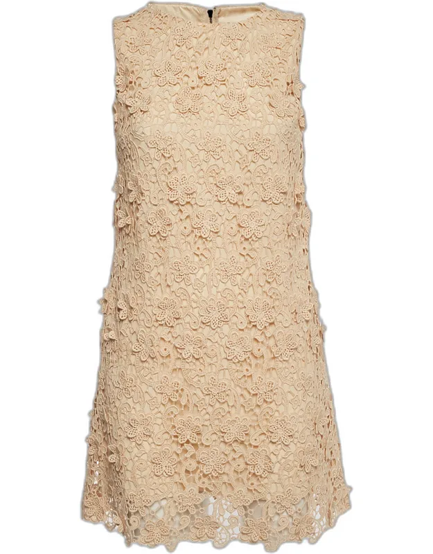 Lace Zip Up Mini Cocktail Dress