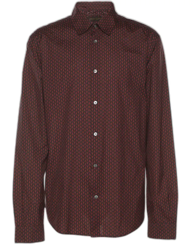Printed Poplin Long Sleeve Shirt