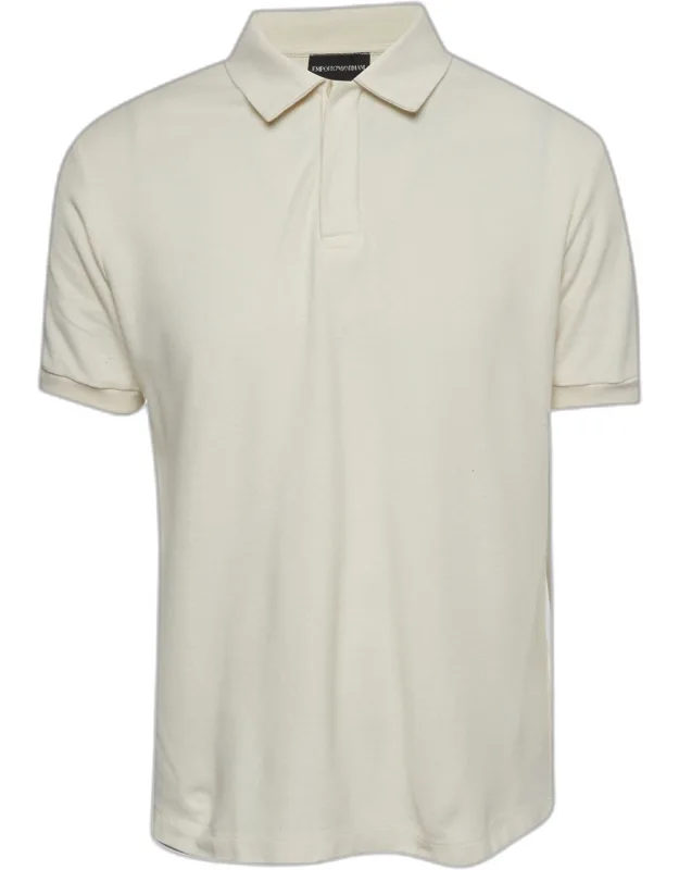 Back Print Pique Polo T-shirt