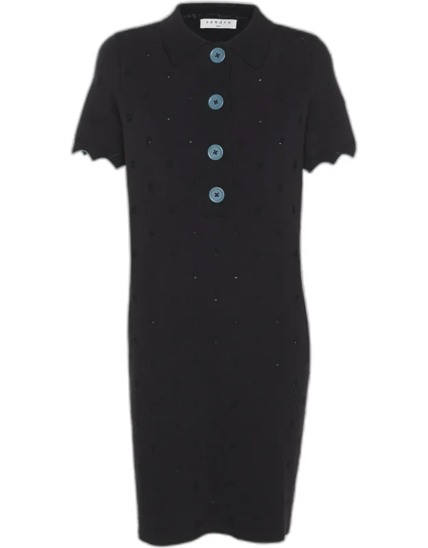 Stretch Crepe Mini Dress