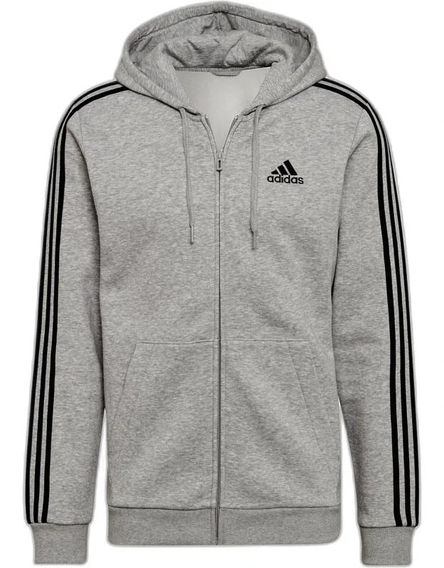 Essentials Fleece 3-stripes Full-zip Hoodie