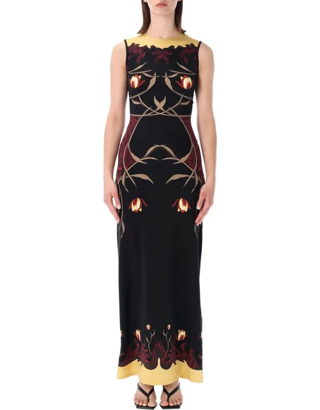 Long Dress With Flower Print