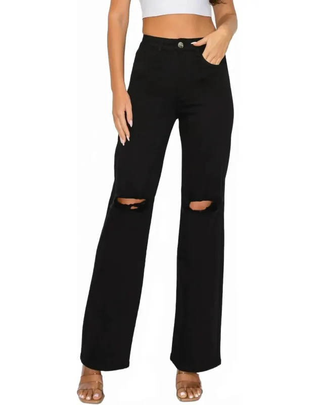 High-waist Wide Leg Jeans