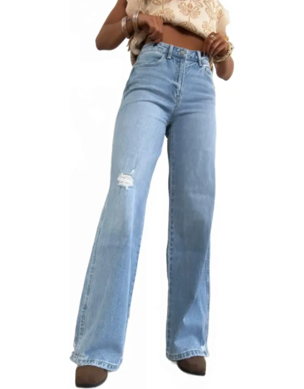 High Rise Wide Leg Jeans