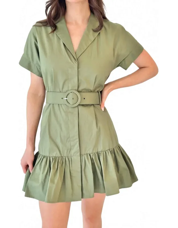 Belted Mini Dress