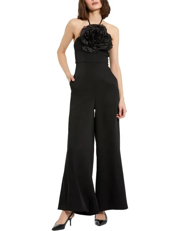 Halter Neck Crepe Jumpsuit