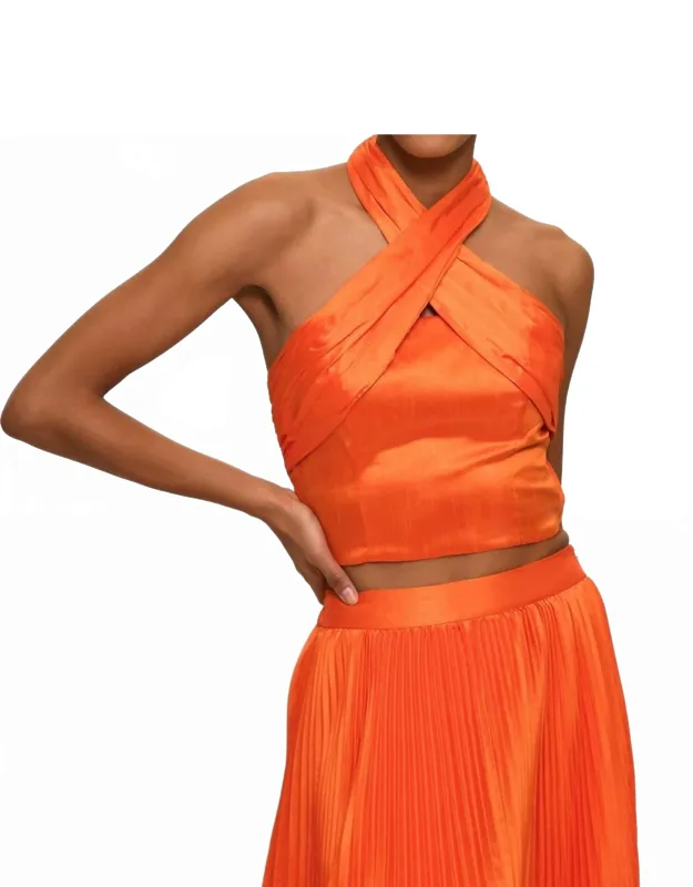 Ruched Halter Top