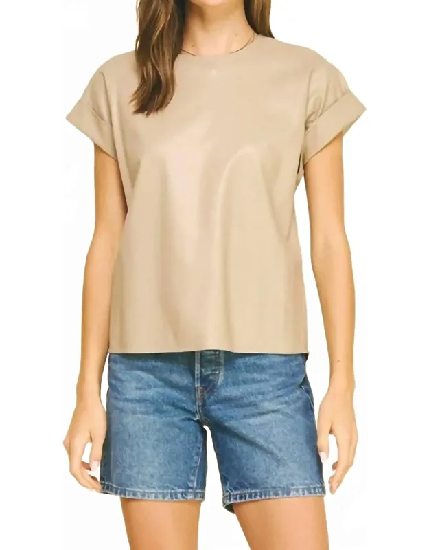 Pleater Cap Sleeve Top