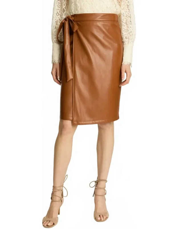 Peyton Vegan Leather Skirt