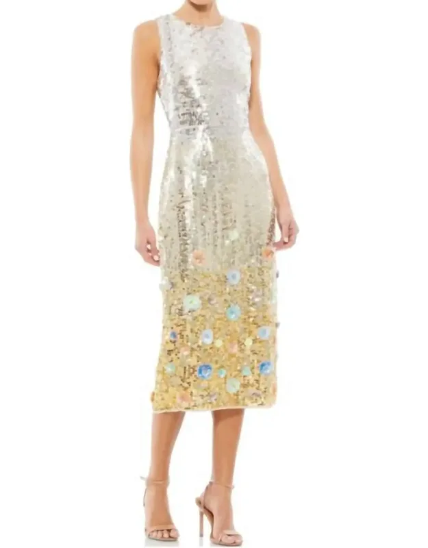 Floral Sequin Dress