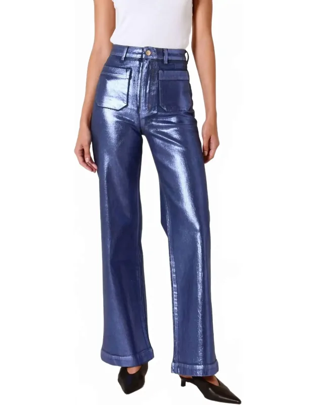Sailor Long Denim Wide Leg Pants