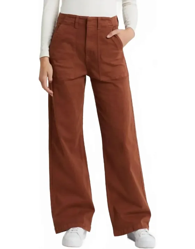 Nicole Cotton Stretch Wide Leg Pants