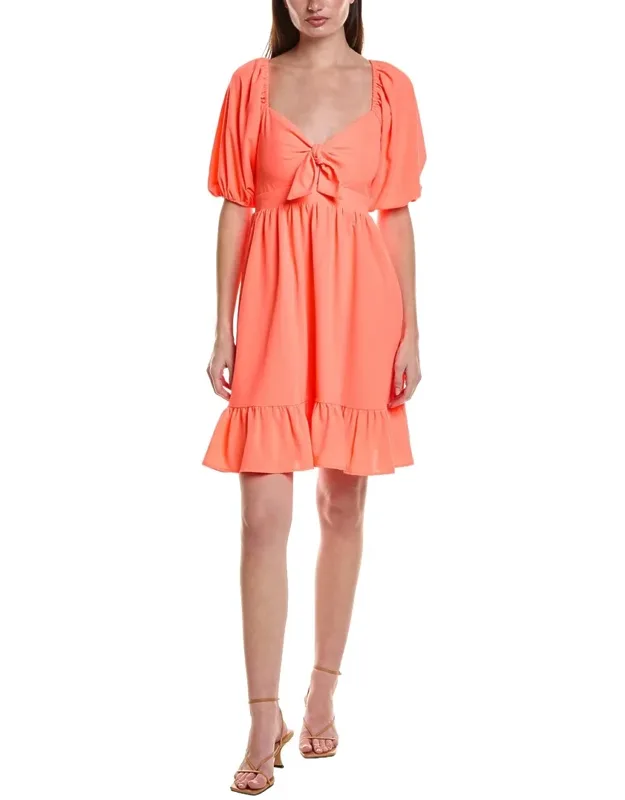 Solid Mini Dress