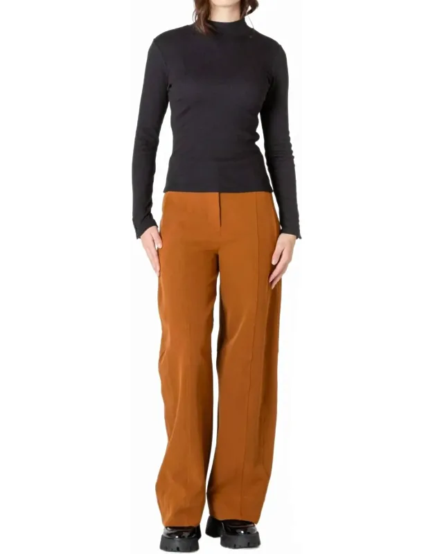 Ribbed Mock Neck Top