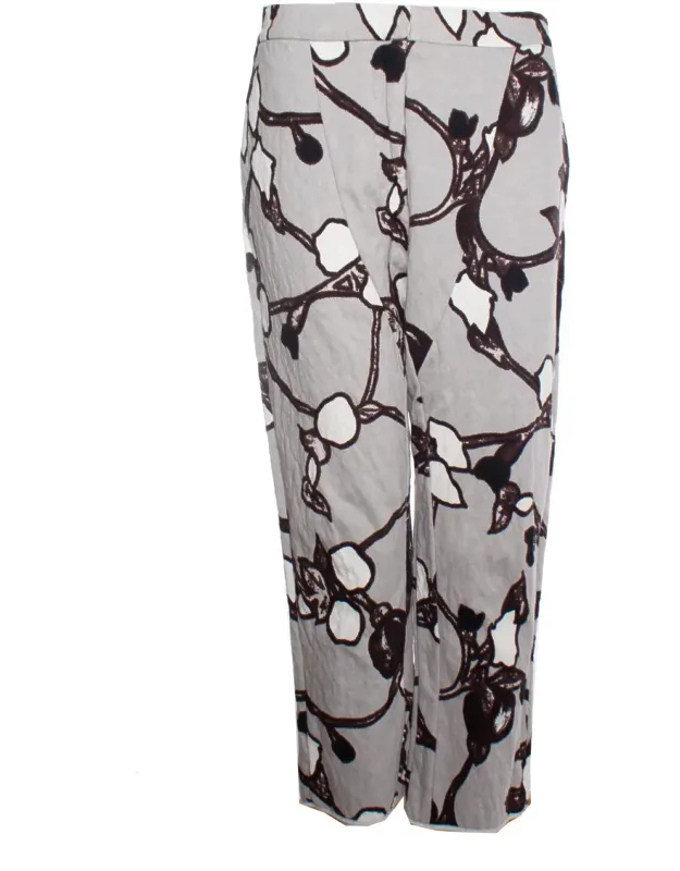 Trousers With Flower Print